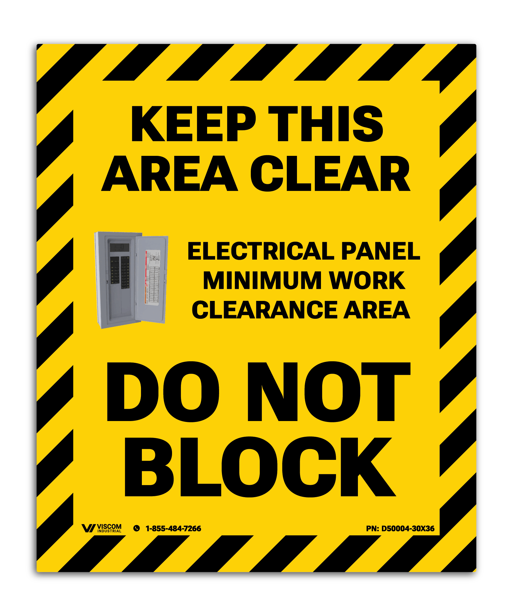 slip-rated-floor-sign-electrical-panel-work-clearance-area