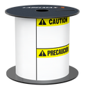 LabelMax™ Die-Cut Caution (Bilingual Spanish) Supply - 4x6