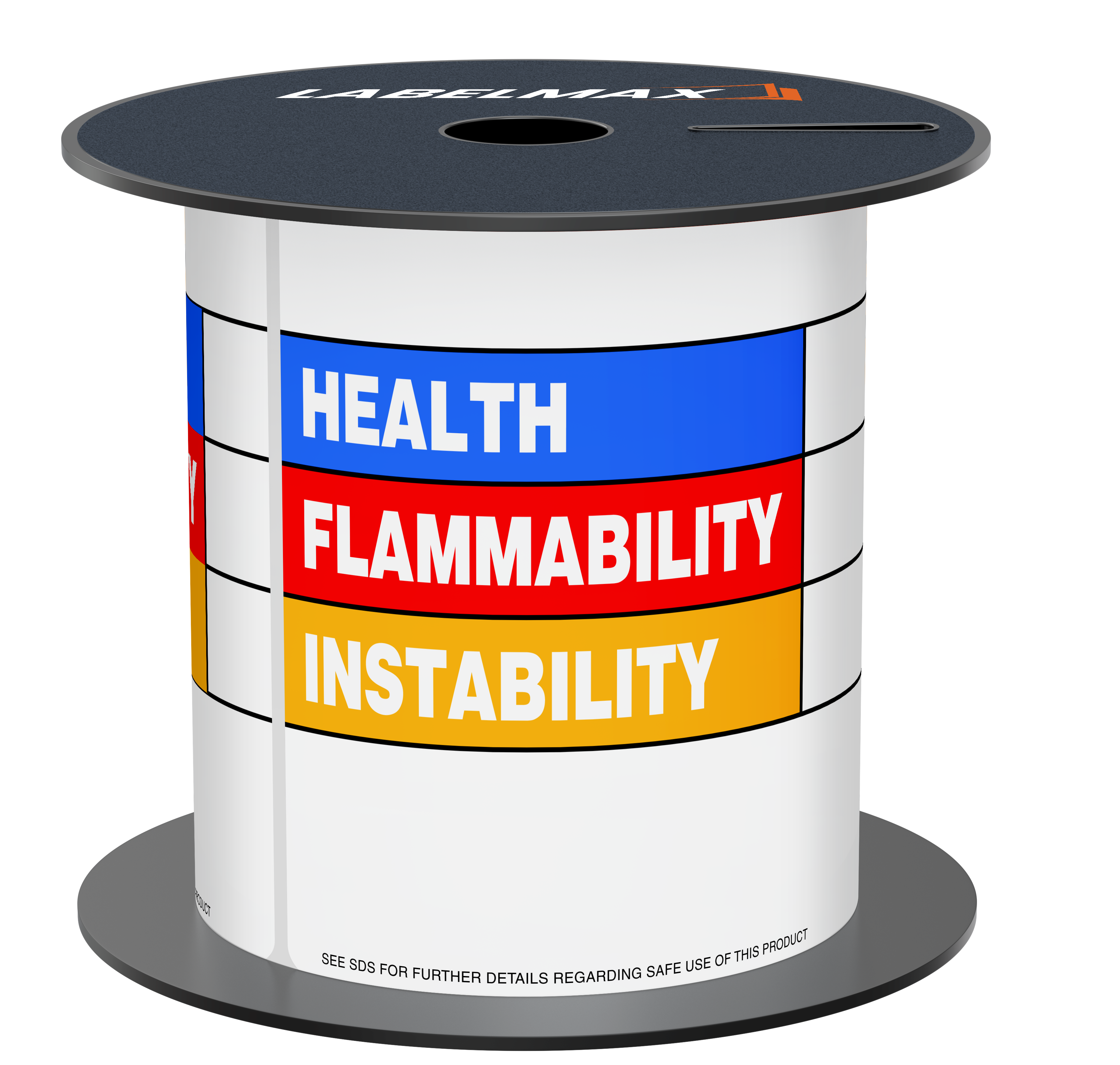 LabelMax RTK Color Bar Supply: Permanently label hazard classifications
