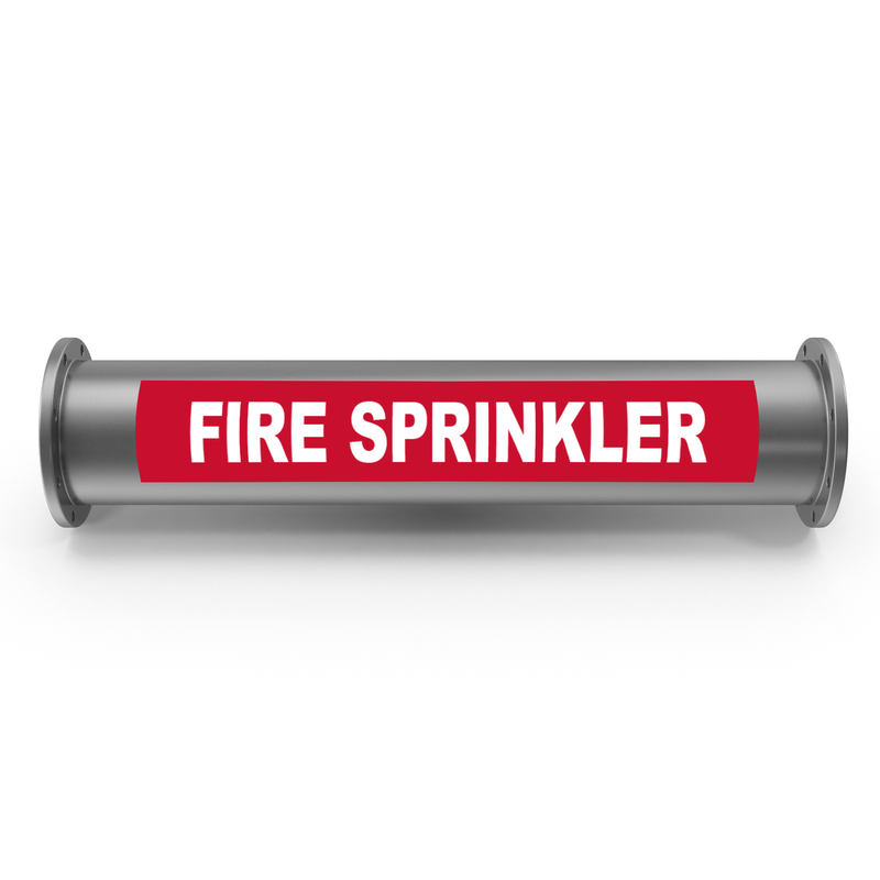 Fire Sprinkler Pipe Marking Label