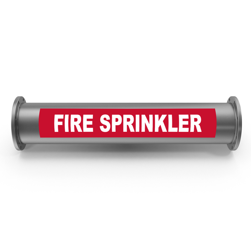 Spinkler Line Sticker Fire Sprinkler Pipe Marking Label