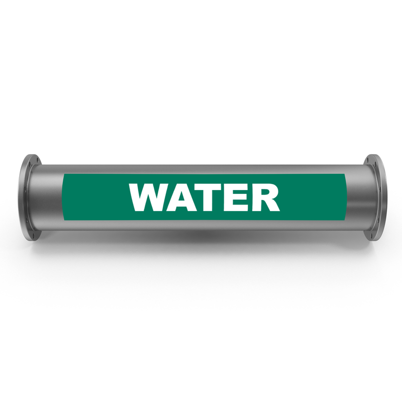 Water Pipe Marking Label