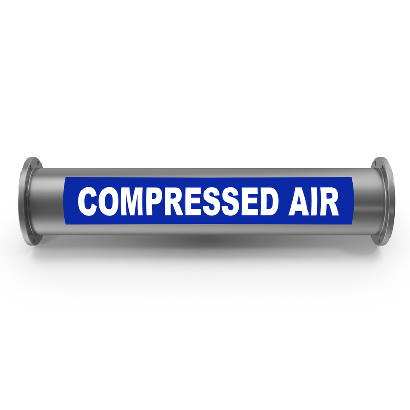 Compressed Air Pipe Marking Label