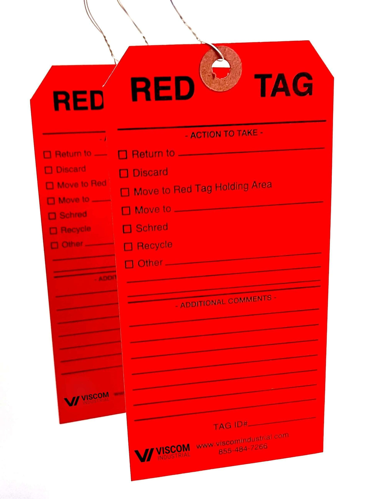 Red Tag Label