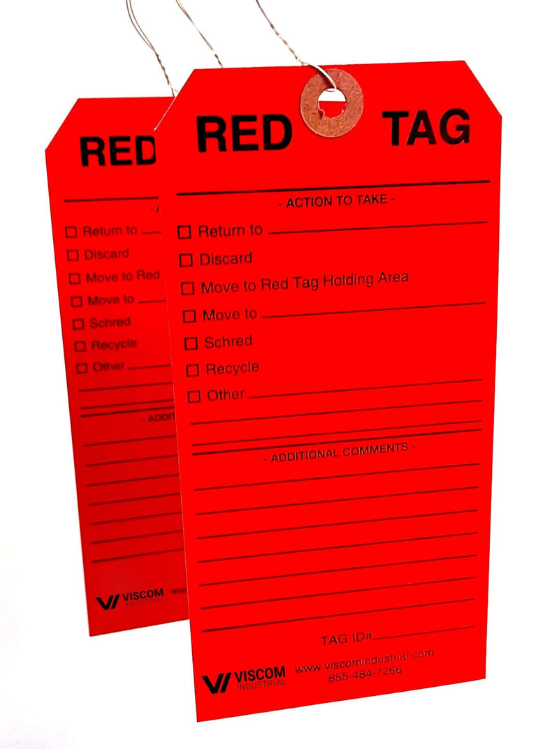 5S Red Tags - Viscom Industrial